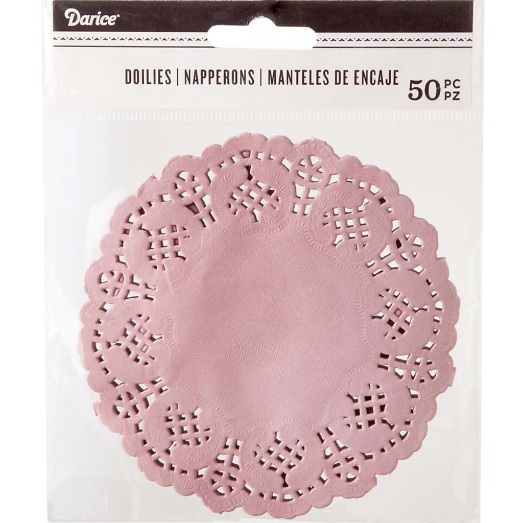 DOILIES 50CT PINK 