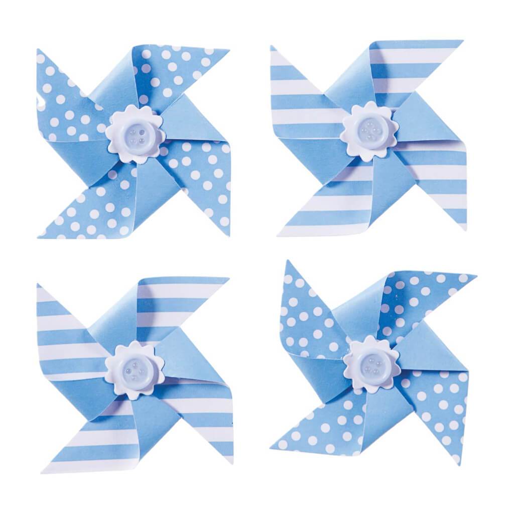 PINWHEEL PPR 4CT LT BLUE 