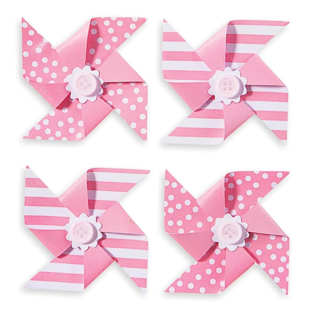 PINWHEEL PPR 4CT PINK 