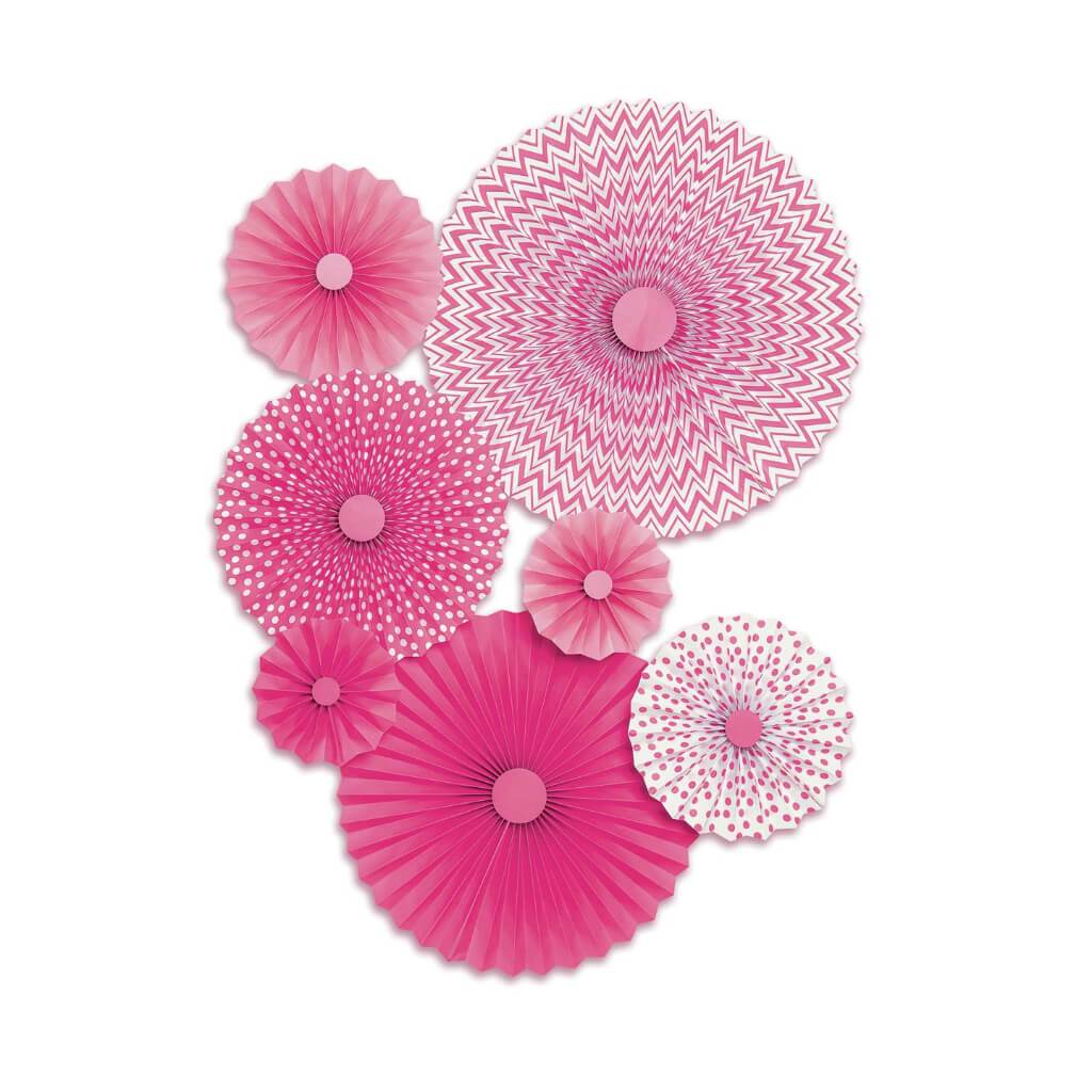 ROSETTES DECOR FUSCHIA 