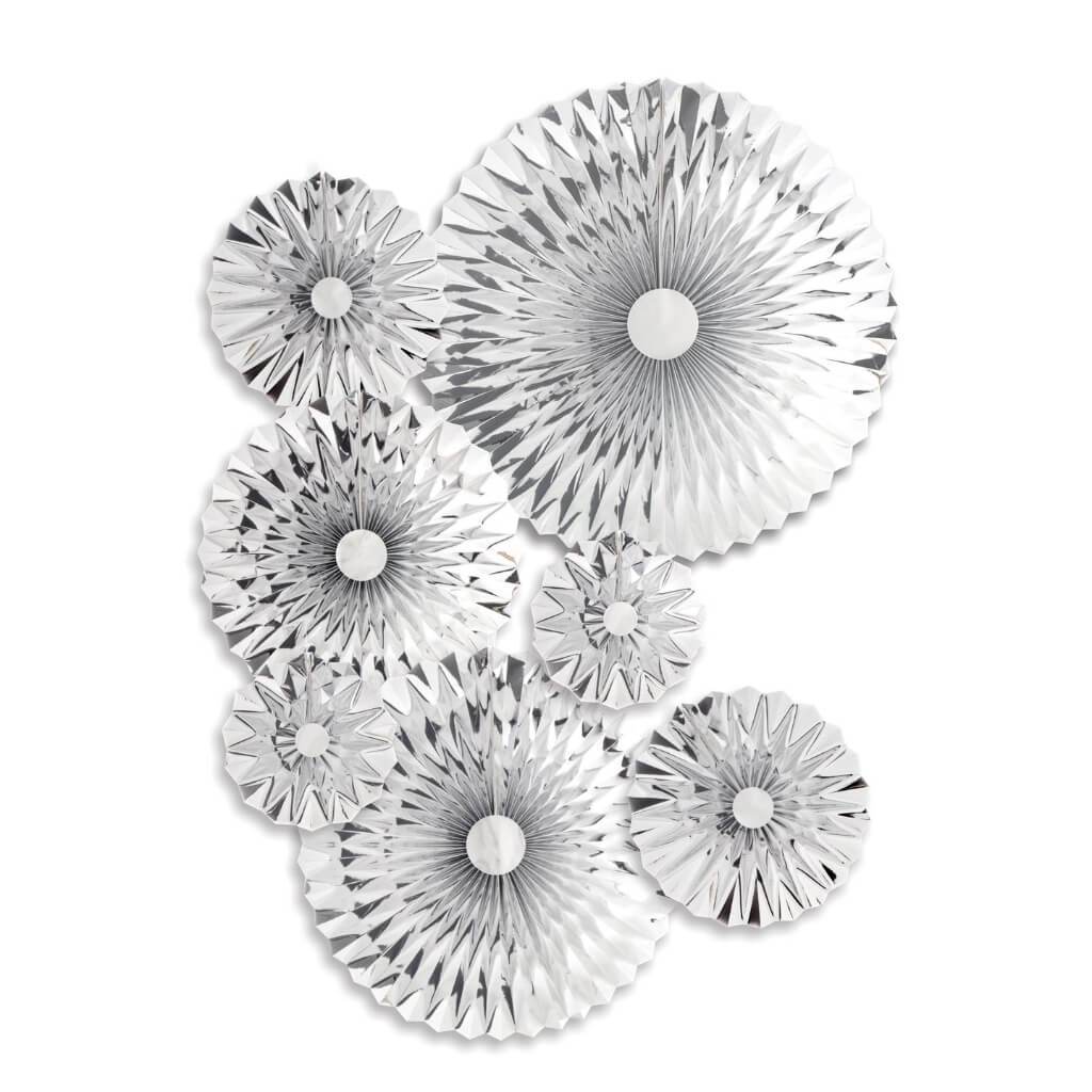 ROSETTES DECOR SILVER 