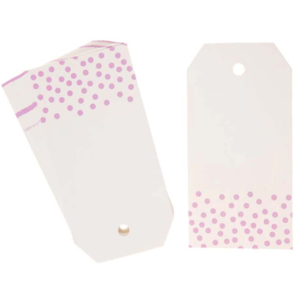 TAGS PPR 20CT PRINTED LAVENDER 