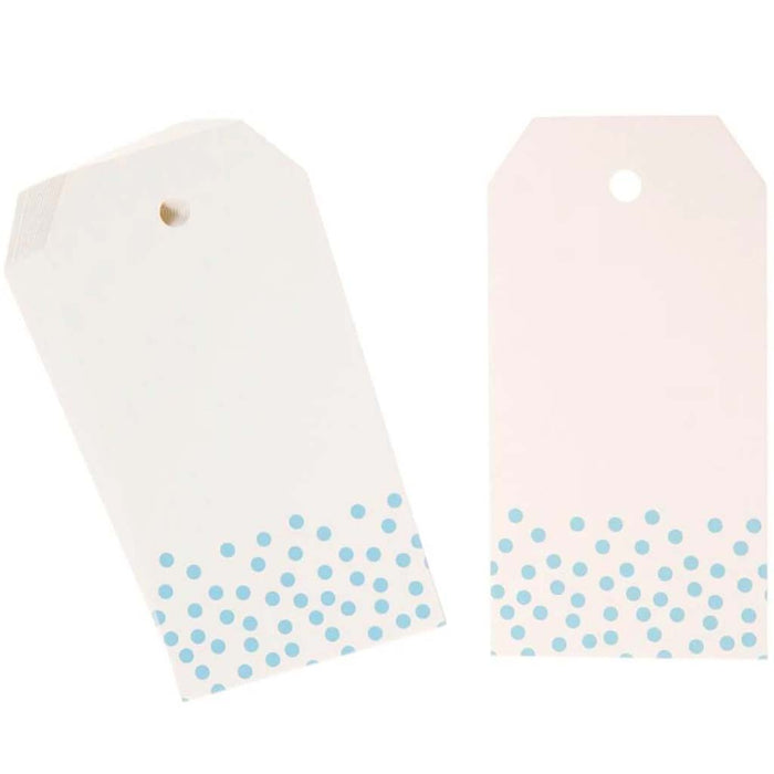 TAGS PPR 20CT PRINTED LT BLUE 