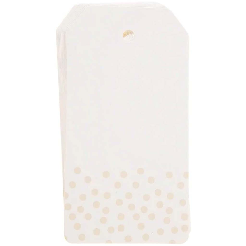 TAGS PPR MED PRINT WHITE 12CT 