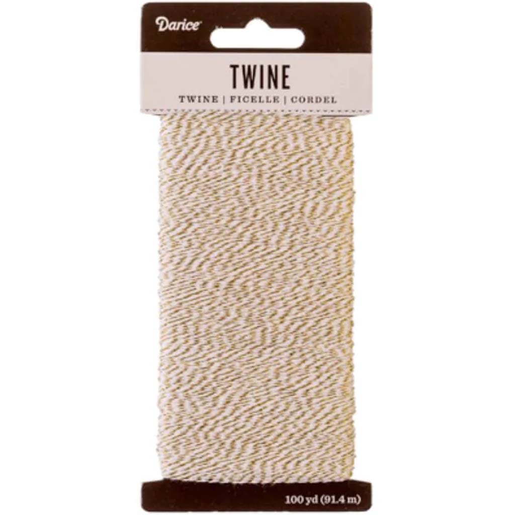 Baker&#39;s Twine: Gold &amp; White, 100 yards 