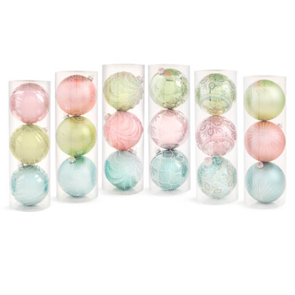 Pastel Ball Ornaments 