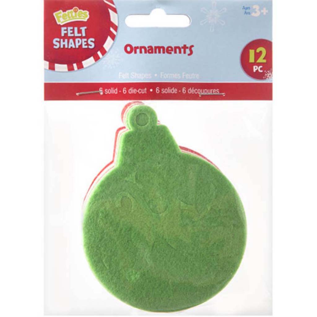 Felt Base Filagree Ornaments 