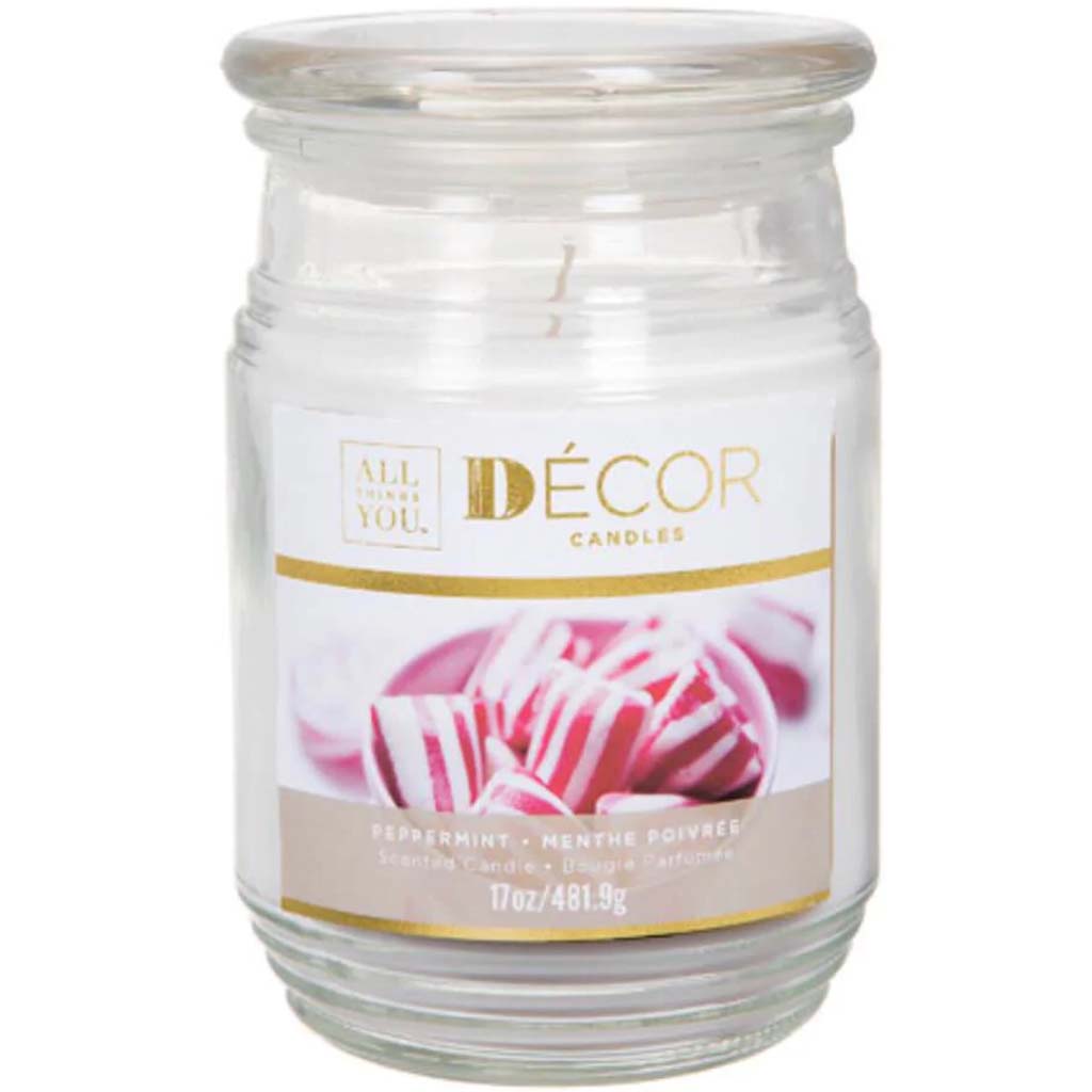 Large Jar Candles Peppermint 17 oz. 