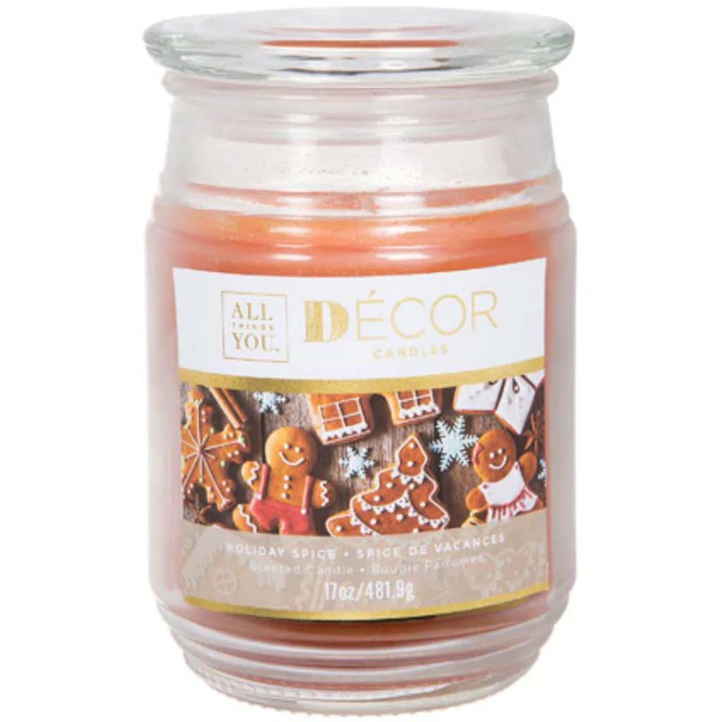 Large Jar Candles Holiday Spice 17 oz. 