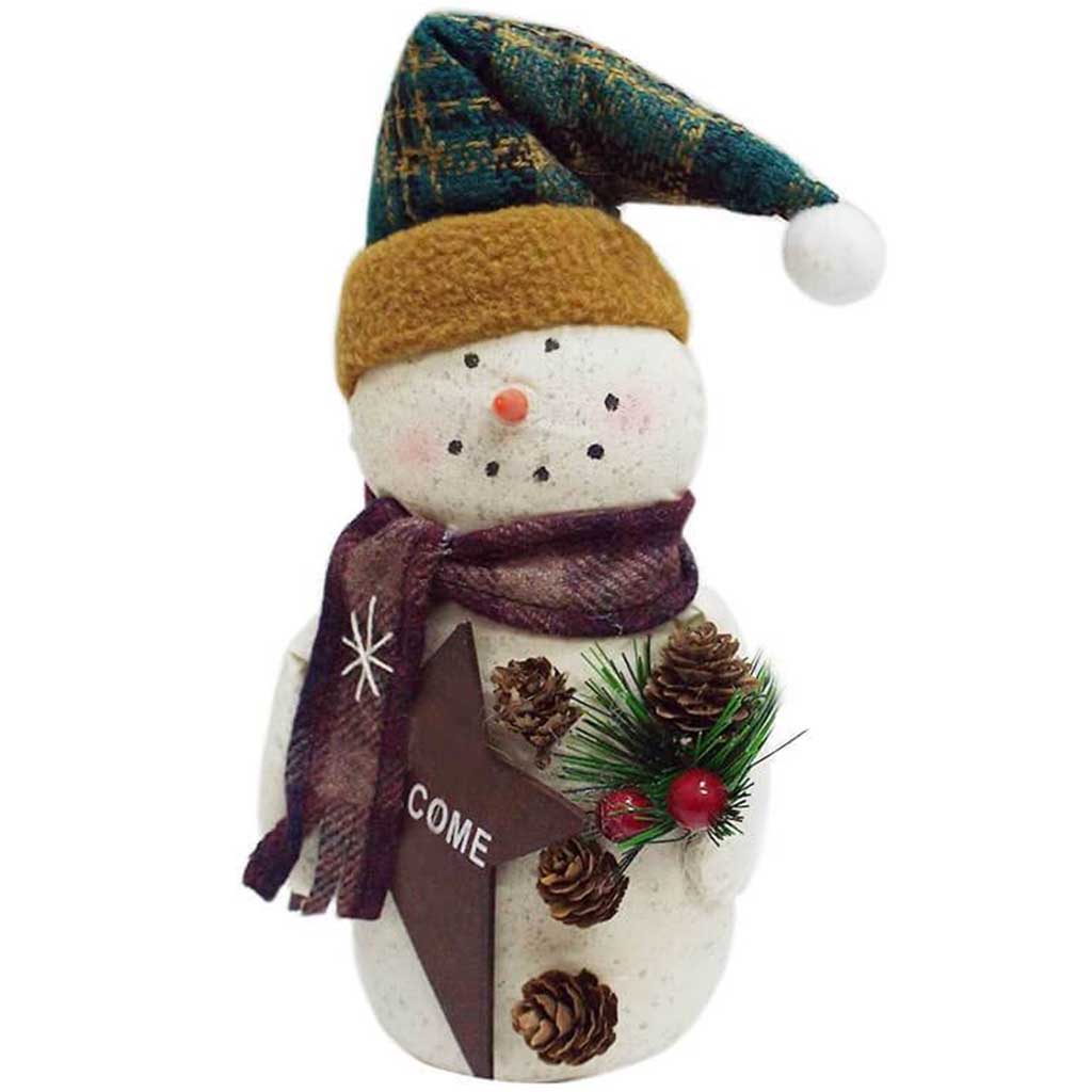 Christmas Snowman Muslin, 9in 