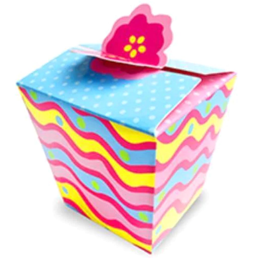 Party Craft: Treat Box 4pk Made for You 250gsm Wavy 