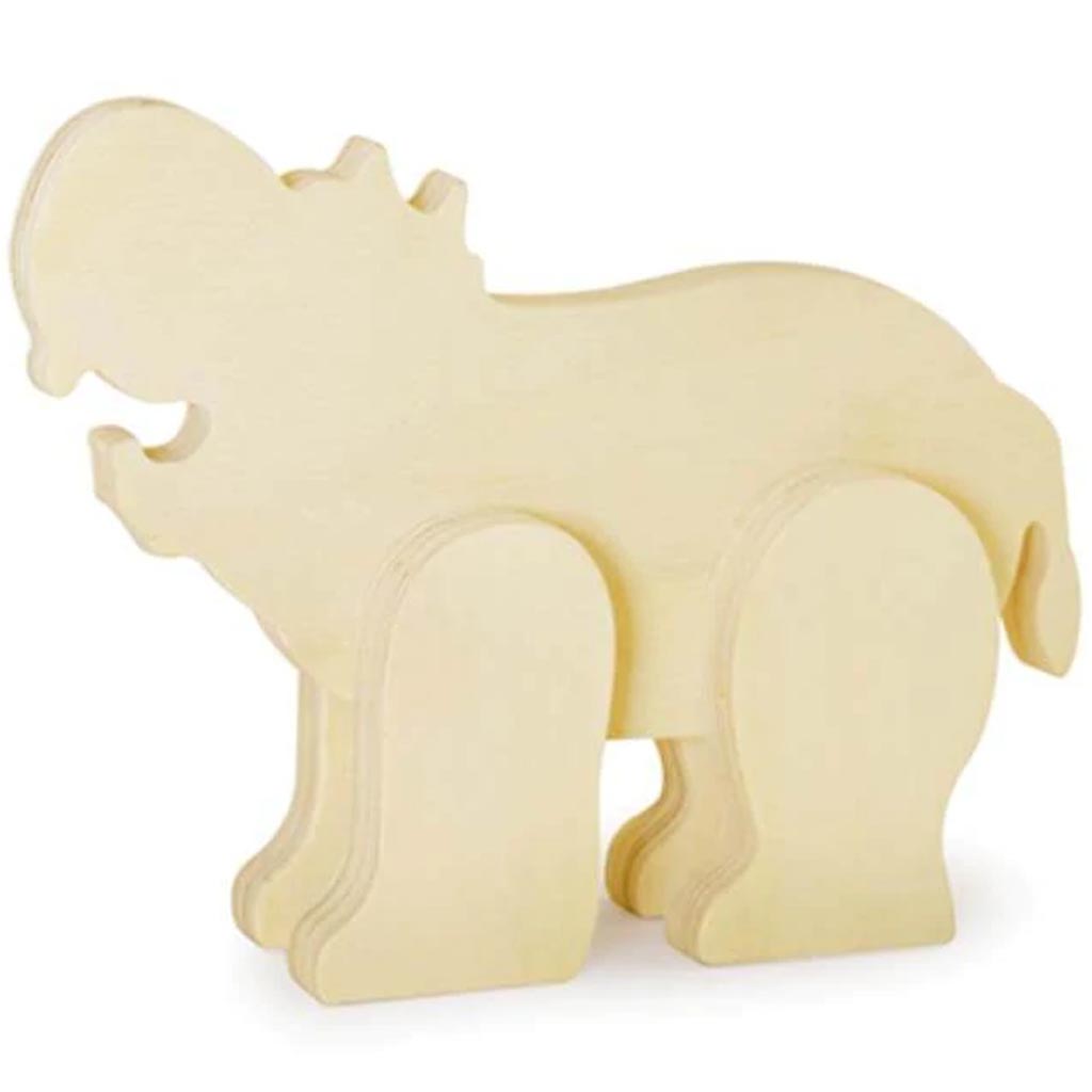 DIY STANDING ANIMALS HIPPO 6"X1/2" 