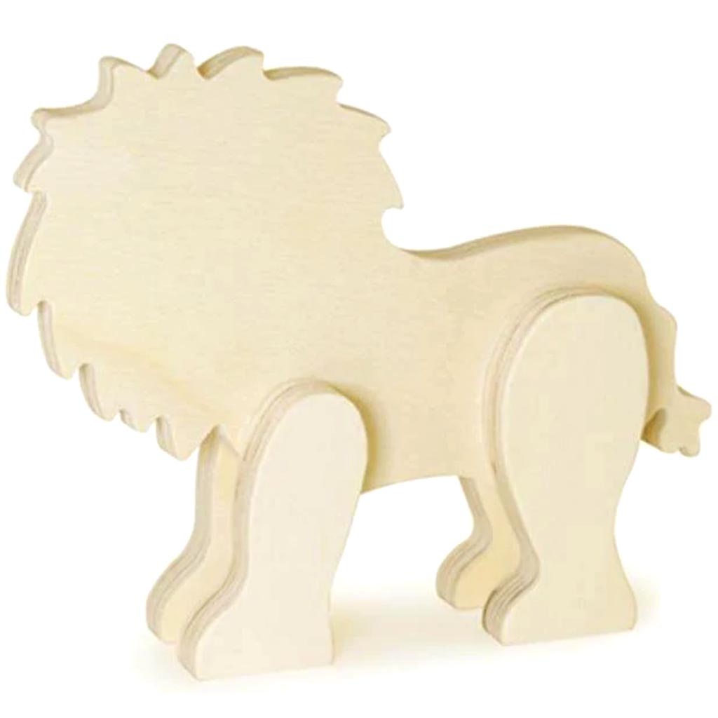 DIY STANDING ANIMALS LION 6"X1/2" 