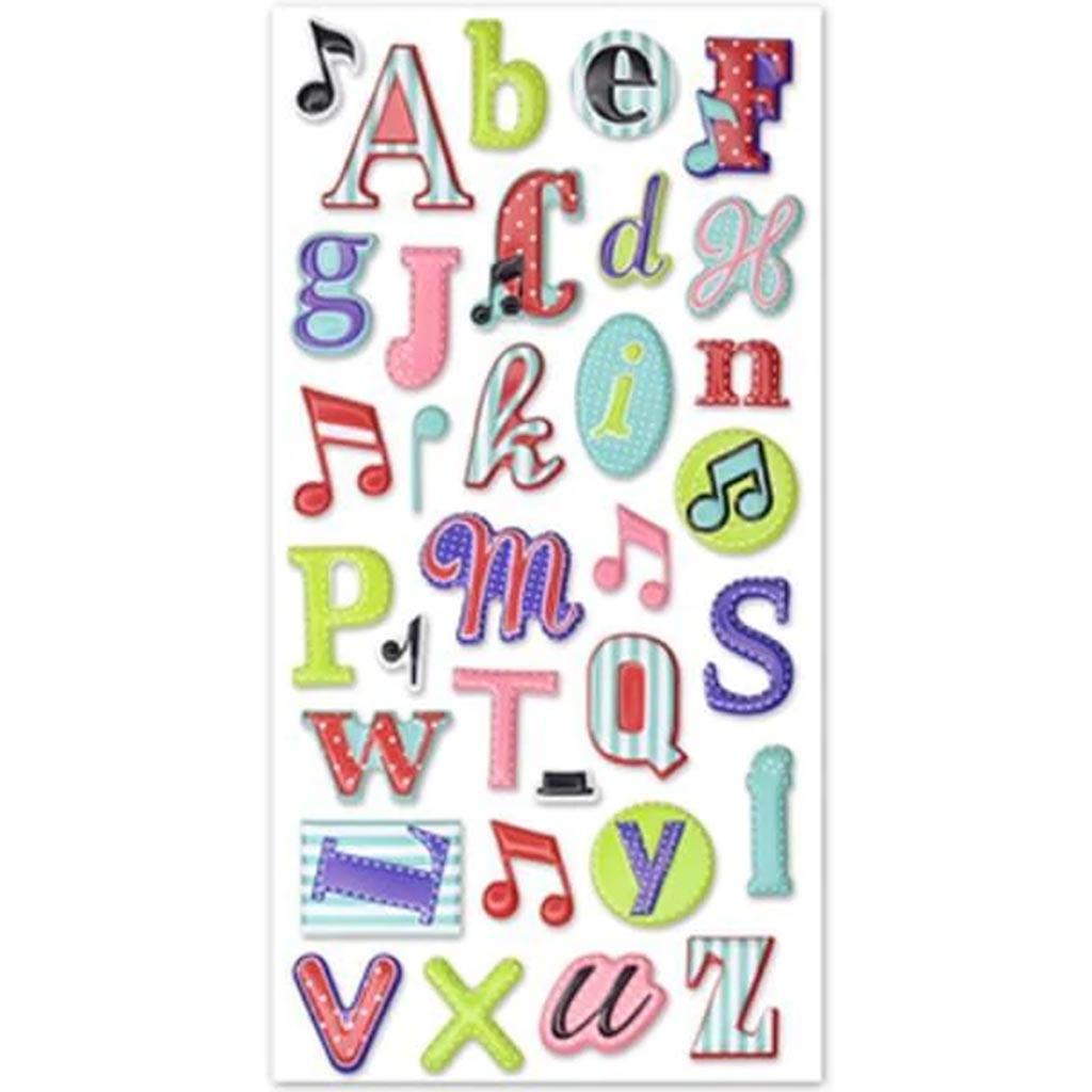 3D POP-UP PATTERNED ALPHABET MELODY 3.94"X7.87" 