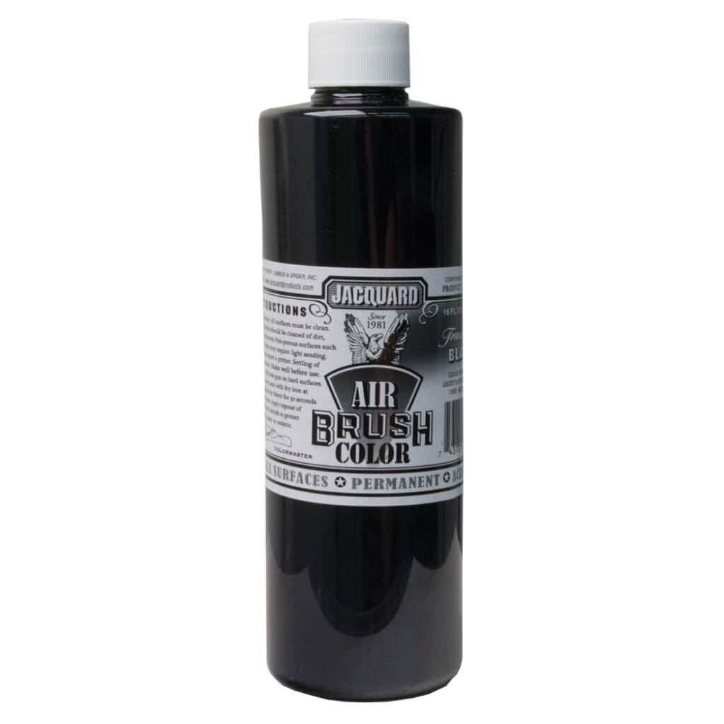 AIRBRUSH COLOR TRANSPARENT BLACK 16OZ