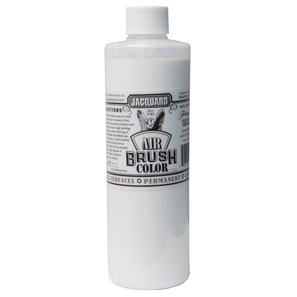 AIRBRUSH COLOR TRANSPARENT WHITE 16OZ