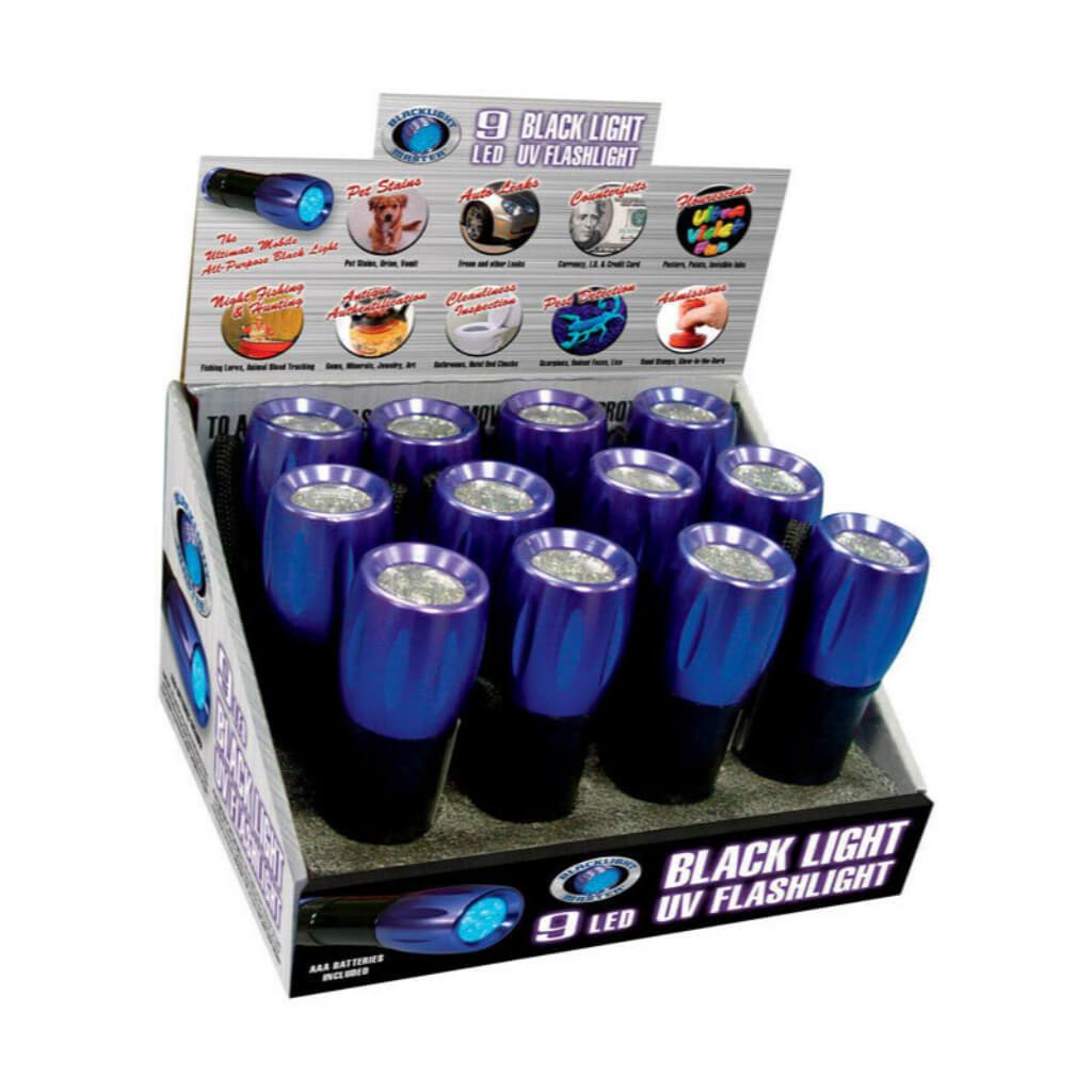 Blacklight Master 9 LED UV Flashlight 