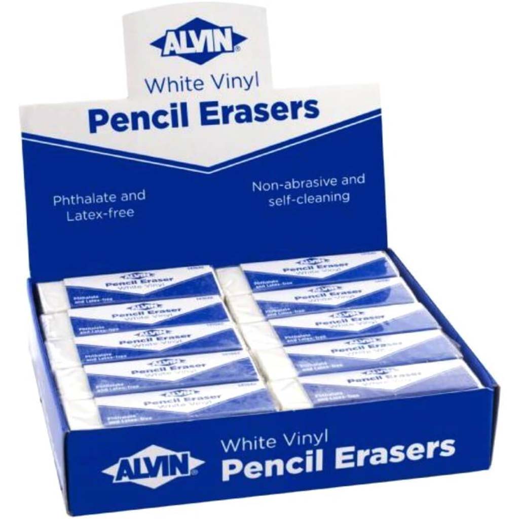 Alvin White Vinyl Pencil Eraser - Jumbo