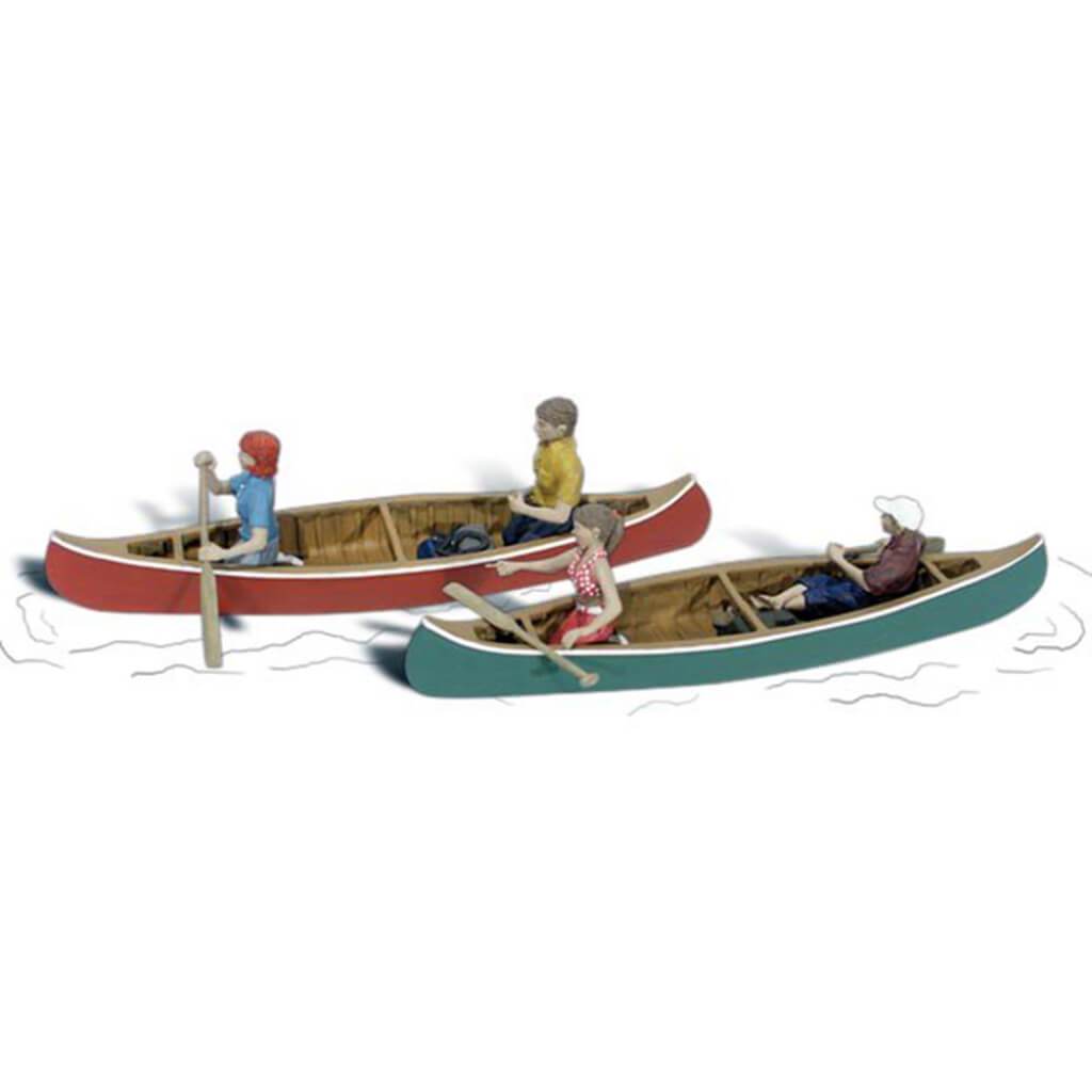 Canoers - HO Scale