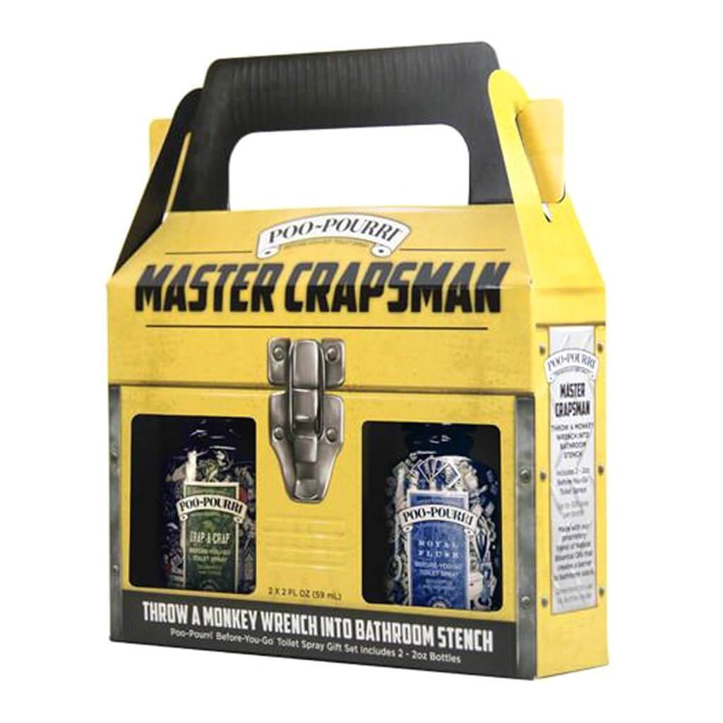 MASTER CRAPSMAN MEN&#39;S GIFT SET CUSTOM BOTTLE 2OZ