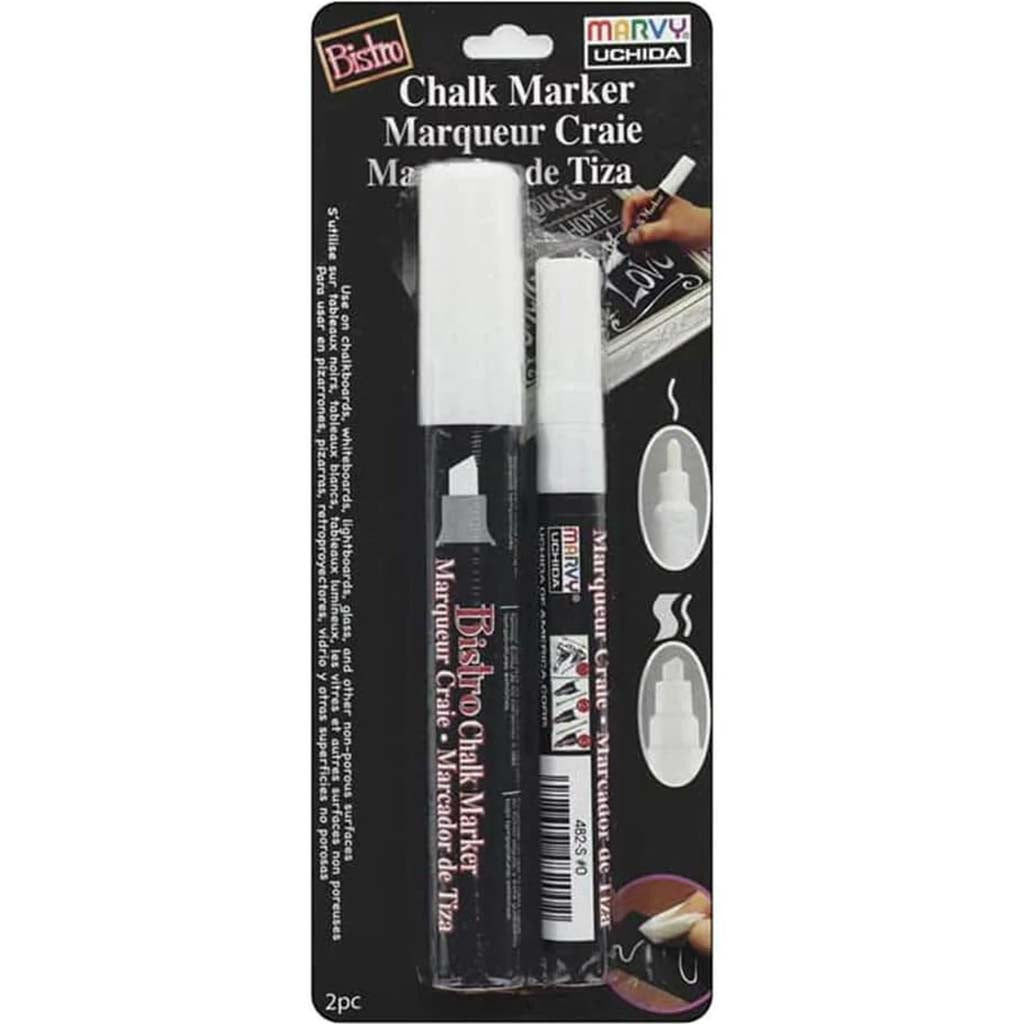 BISTRO CHALK 2PC WHITE 