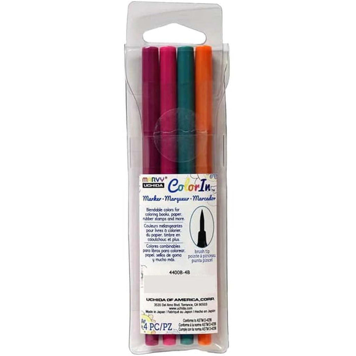 COLORIN MARKER BRUSH TIP BRIGHT SET 