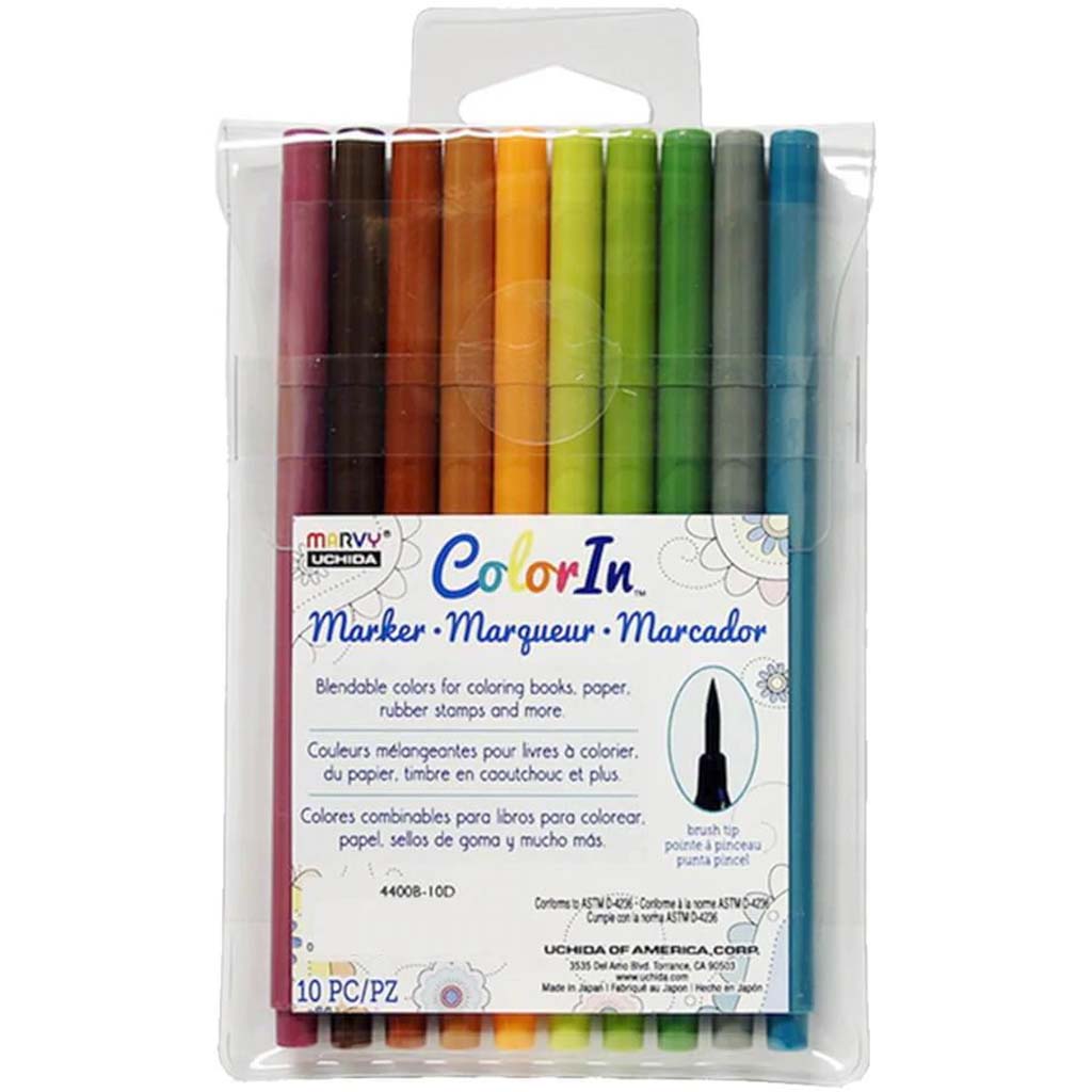 COLORIN MARKER BRUSH TIP NATURAL SET 