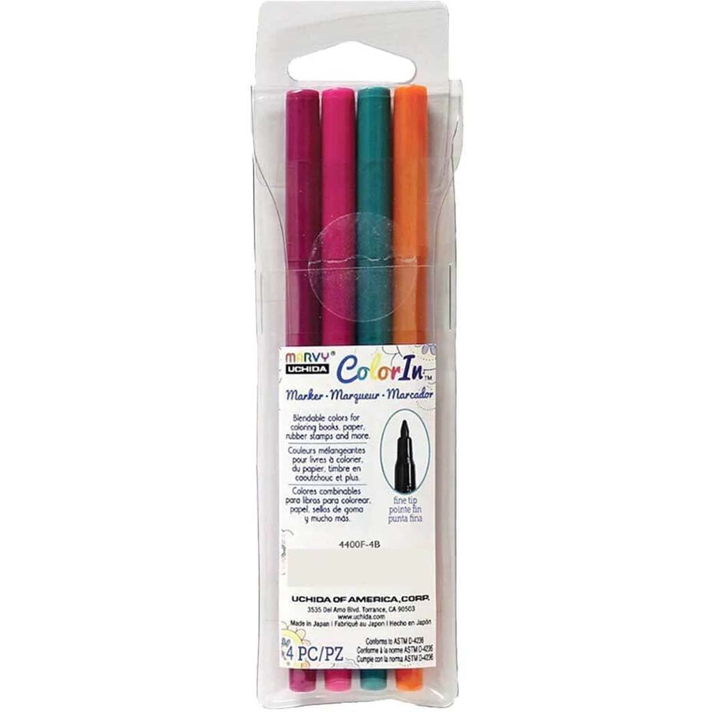 COLORIN MARKER FINE TIP BRIGHT SET 