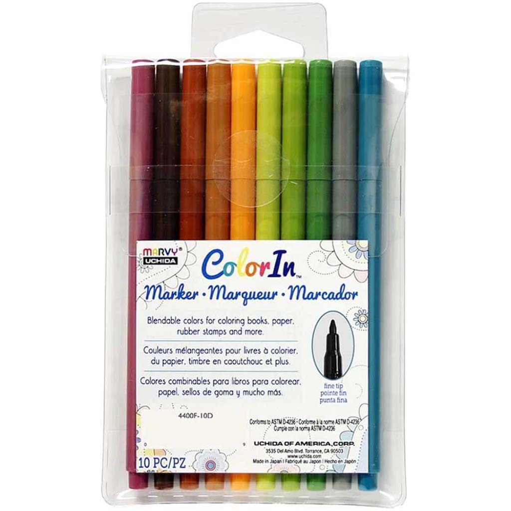 COLORIN MARKER FINE TIP NATURAL SET 