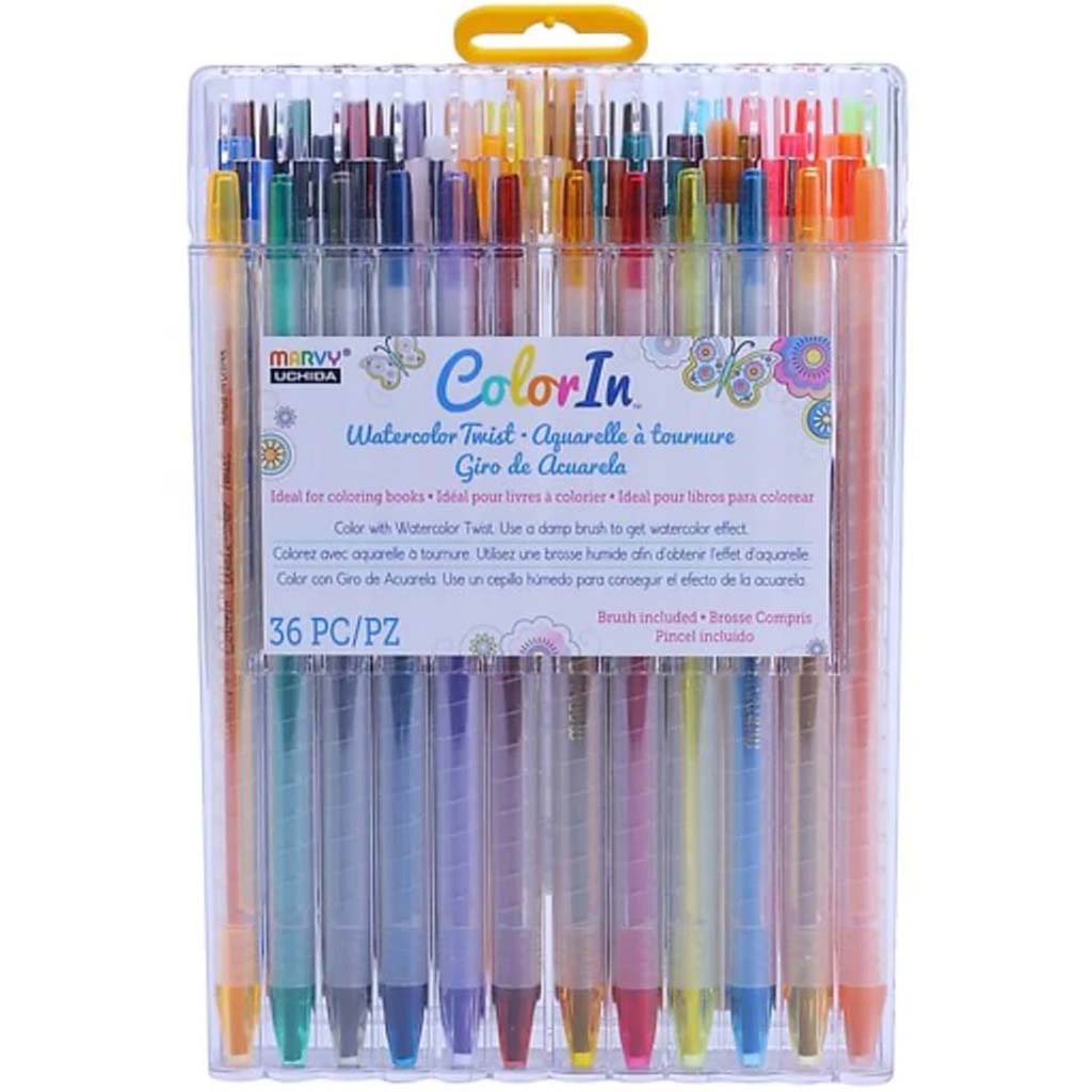 COLORIN WATERCOLOR TWIST 36PC SET 