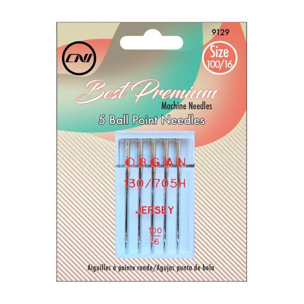 5 Ball Point Needles Size 100/16 