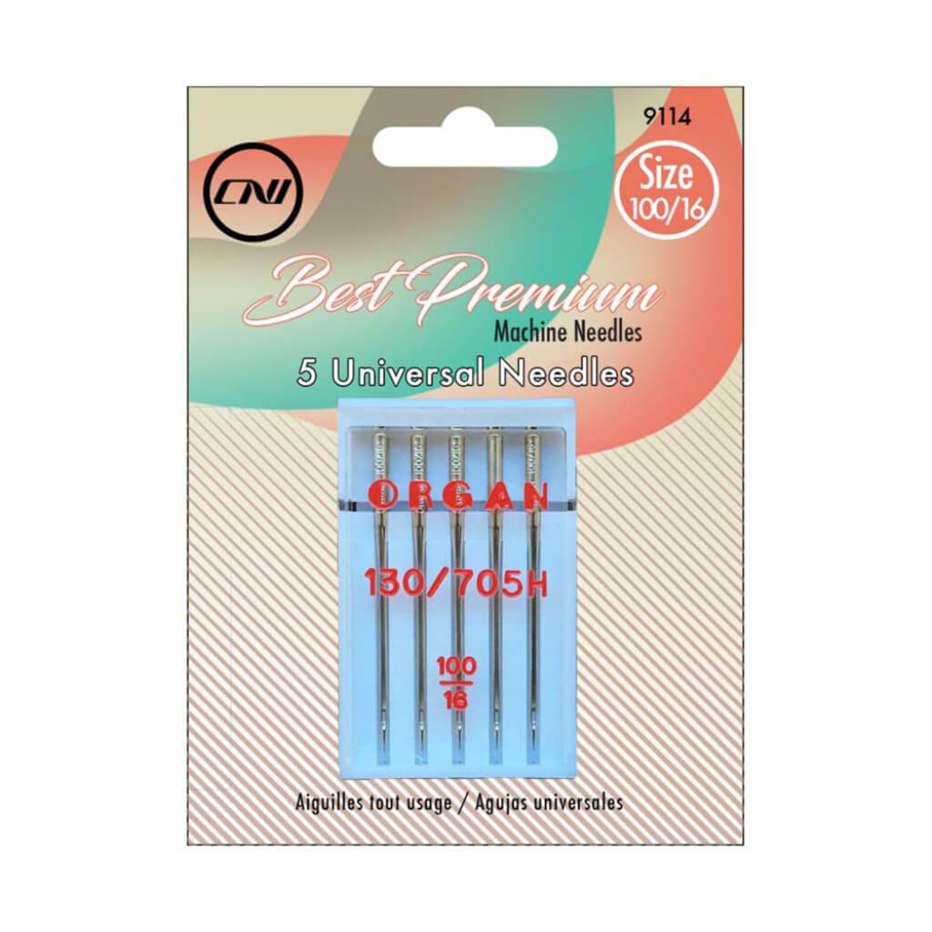 5 Universal Needles Size 100/16 