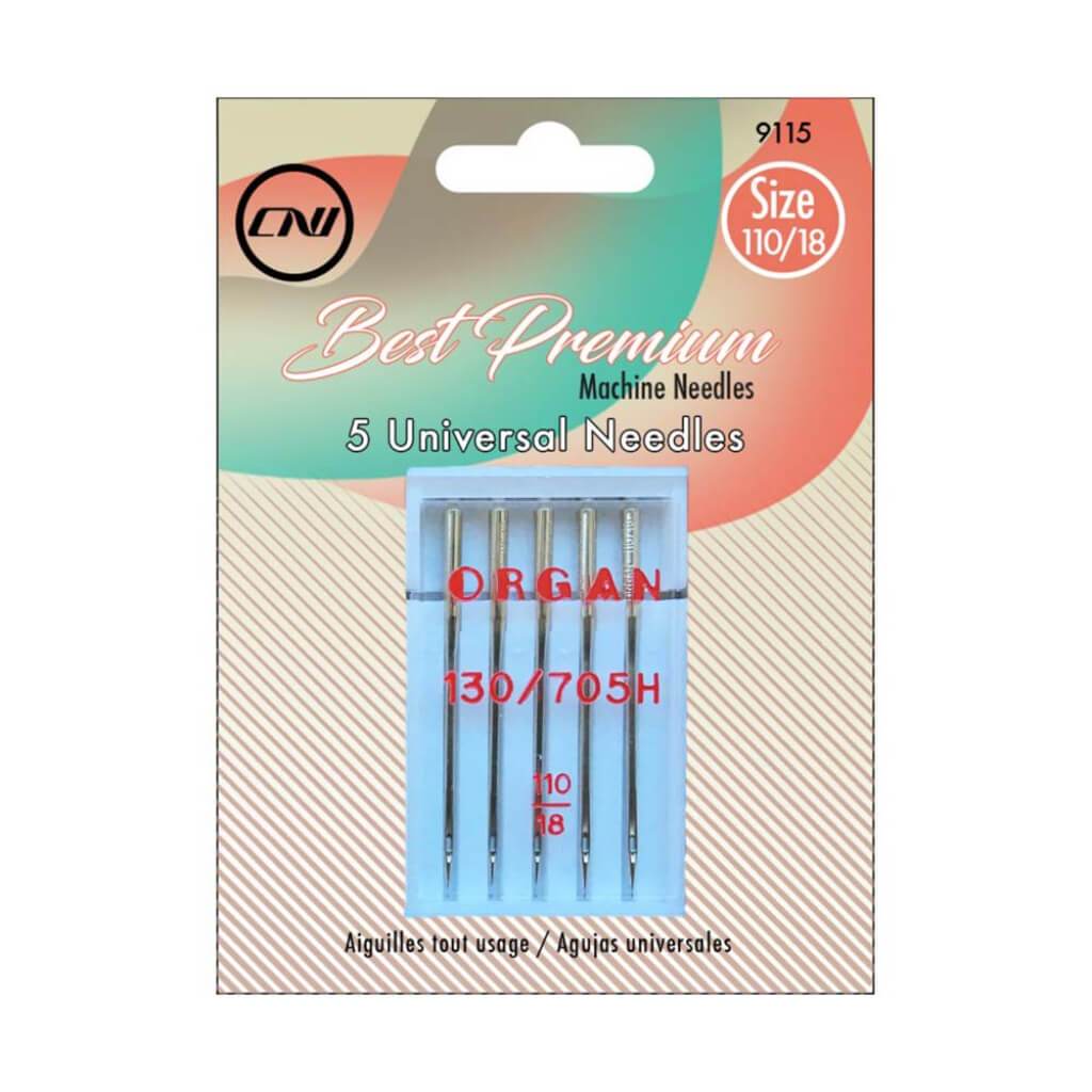 5 Universal Needles Size 110/18 