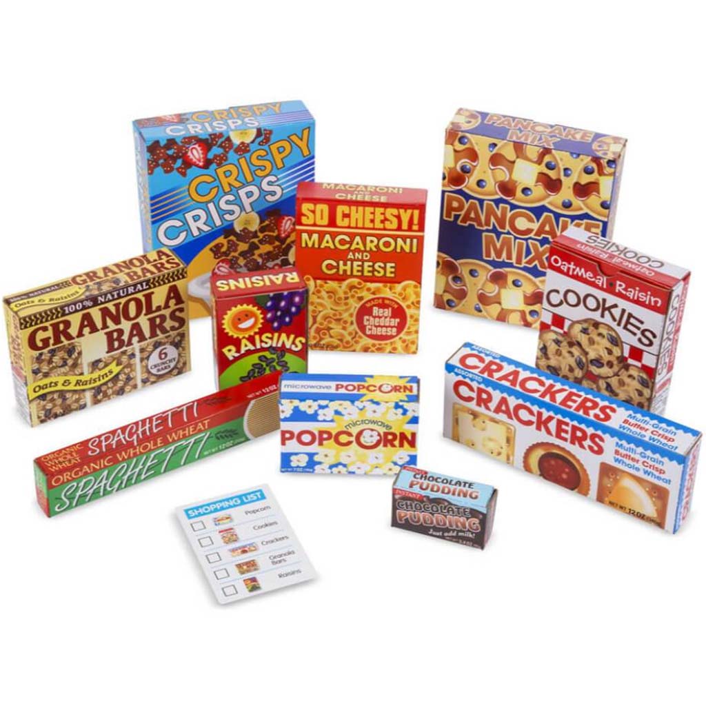 LET'S PLAY HOUSE! GROCERY SHELF BOXES 