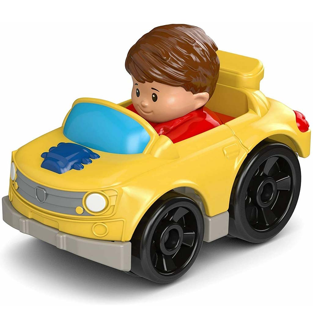 Fisher-Price Little People Wheelies Muscle Car Yellow