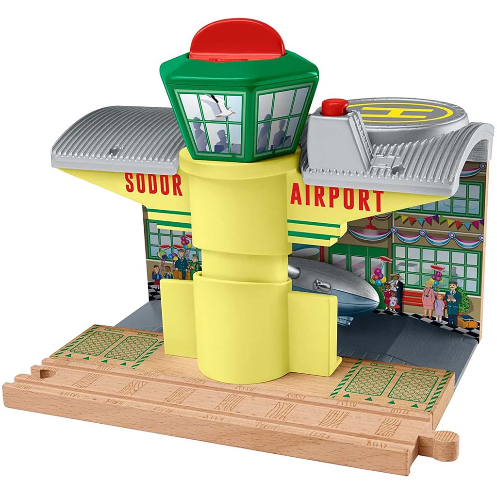 Thomas &amp; Friends Wooden Railway Sodor Airship Hangar Playset