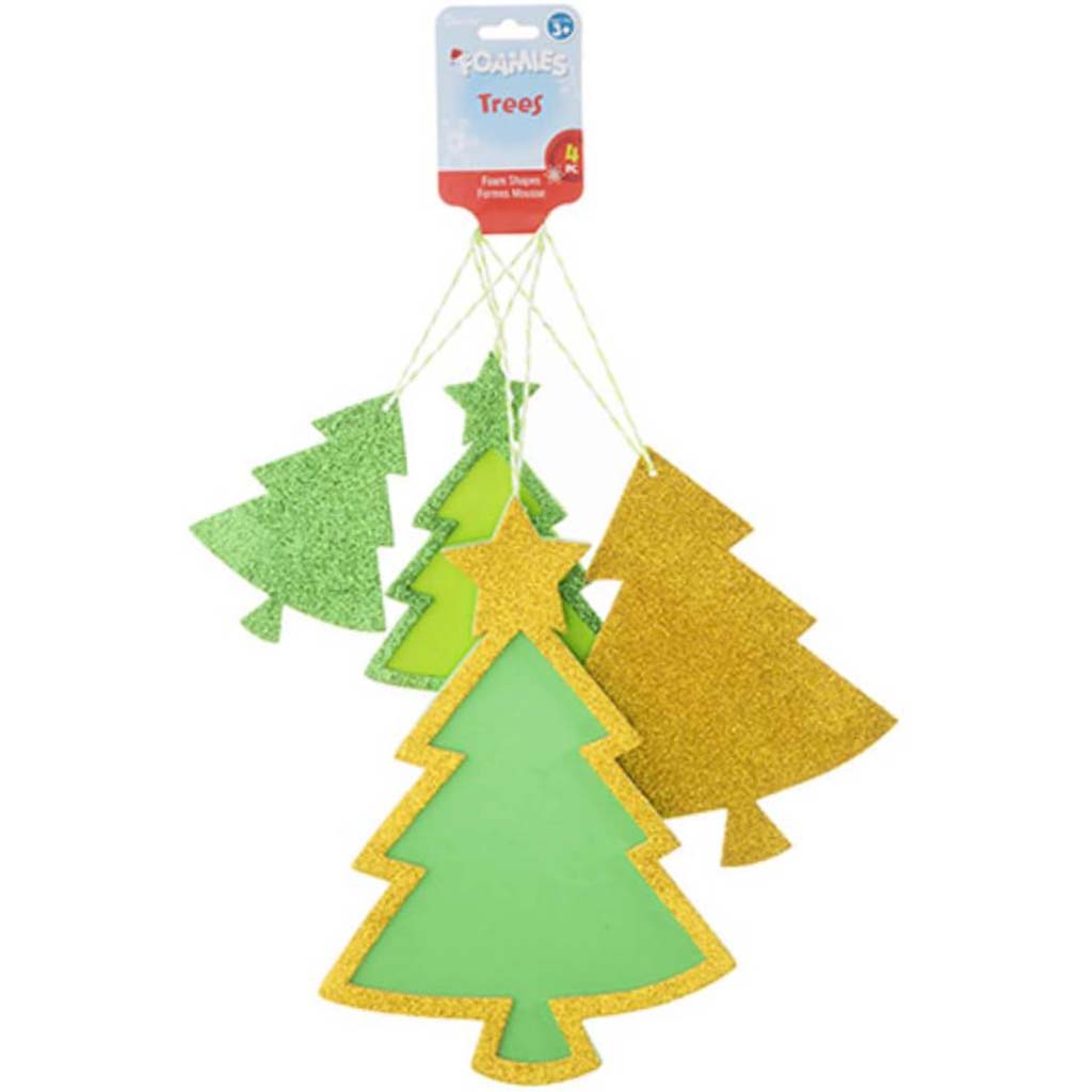 Christmas Tree Foam Ornaments 