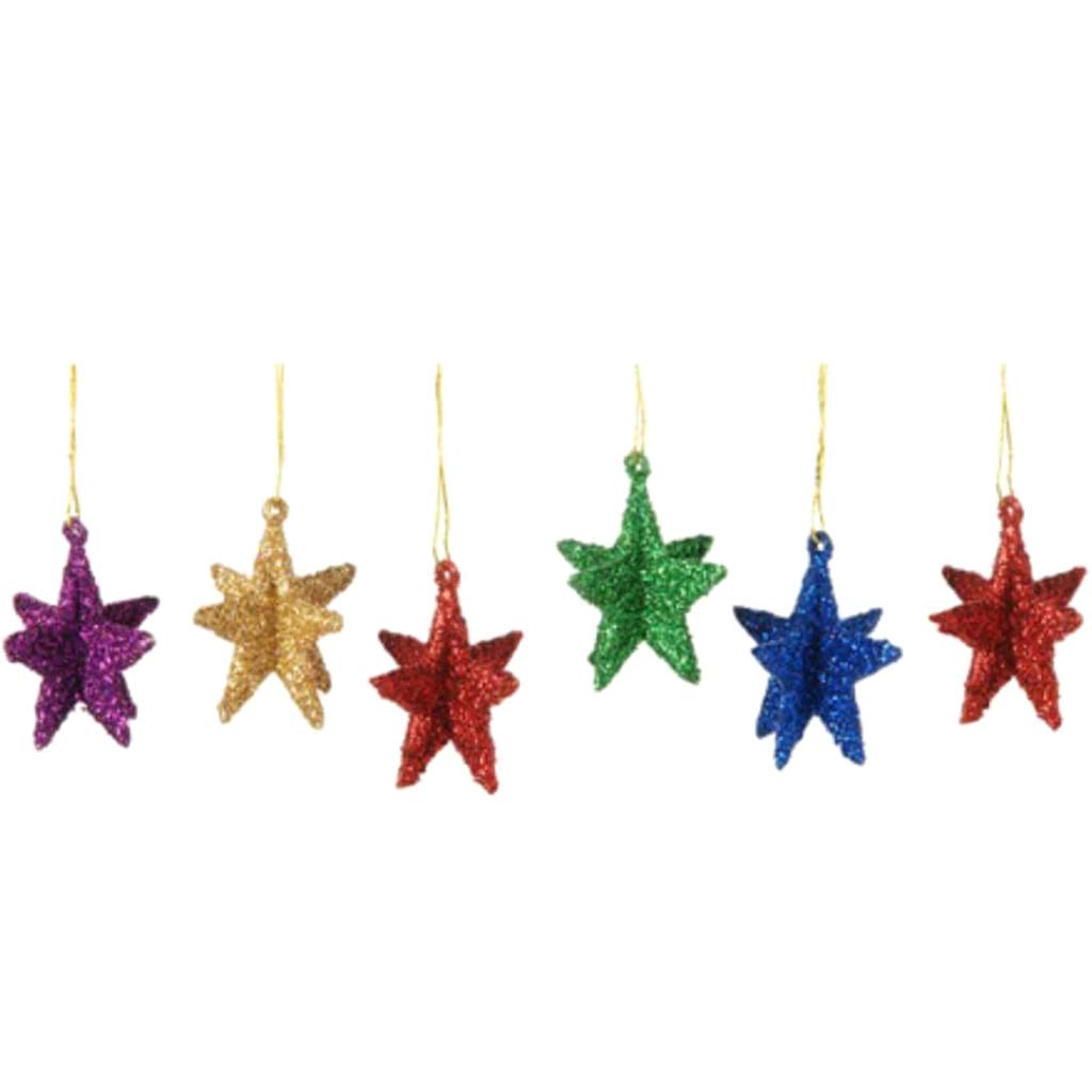 Mini Star Ornaments 6pcs 