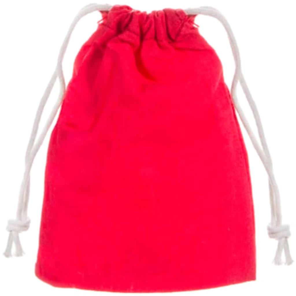 BAGS FABRIC RED 5CT 