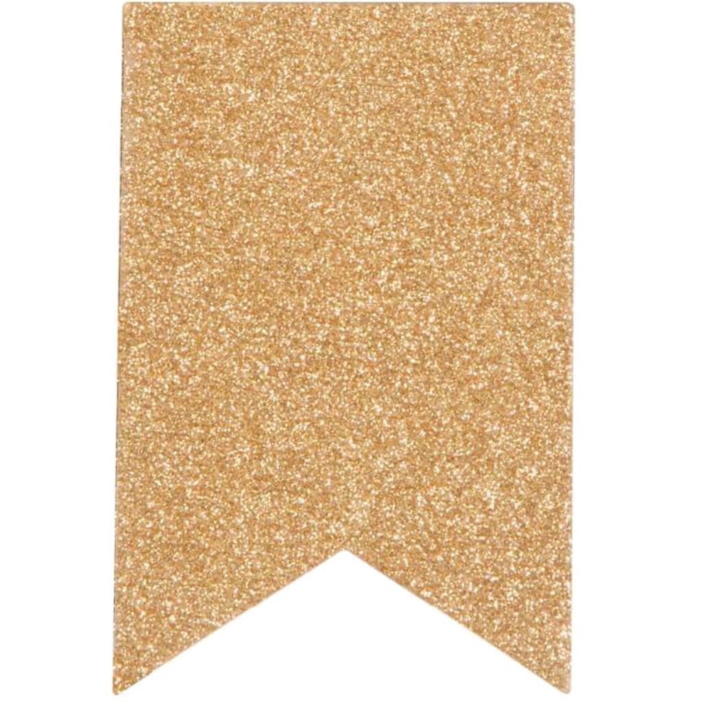 BANNER GLITTER MATBOARD GLD LG 