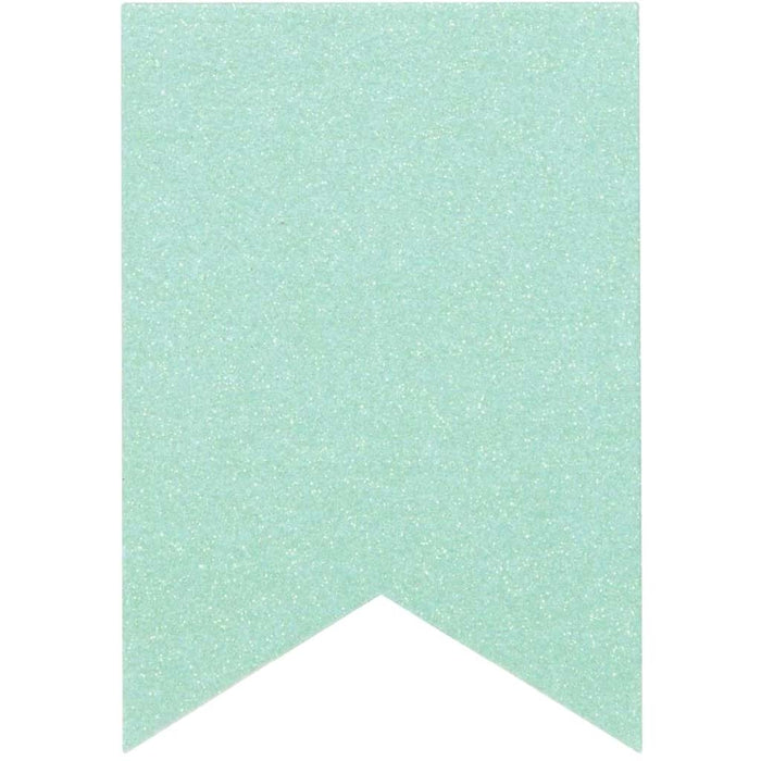 BANNER GLITTER MINT LG 