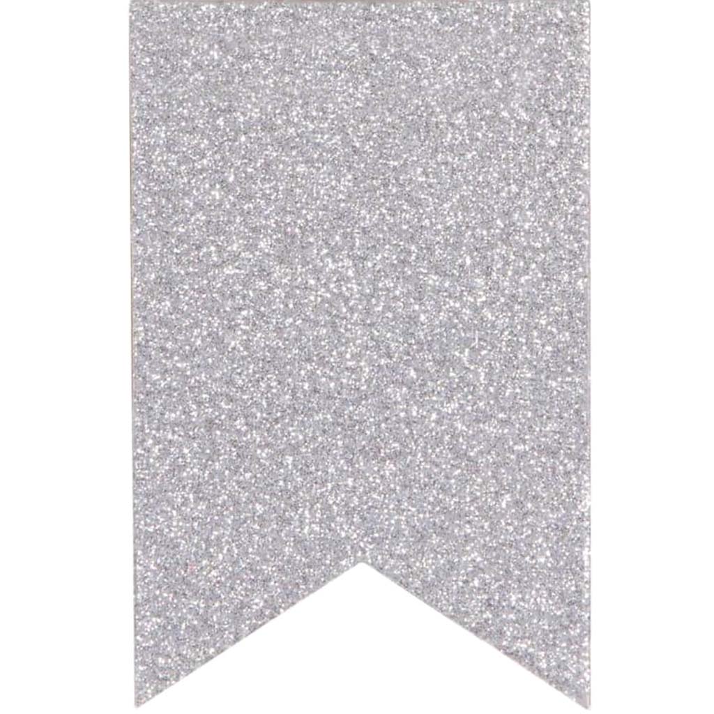 BANNER SILVER GLITTER SM 