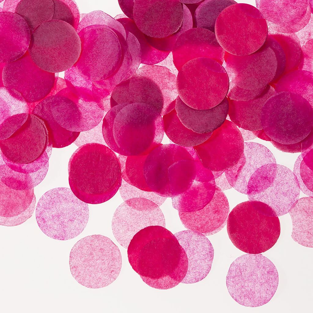 CONFETTI TUBE FUSCHIA 