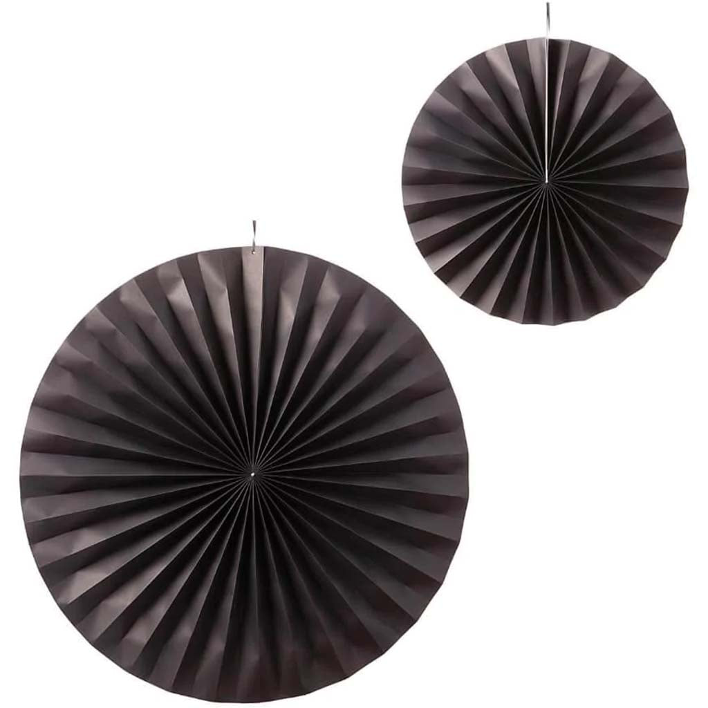 FAN LARGE BLACK-2 PK 