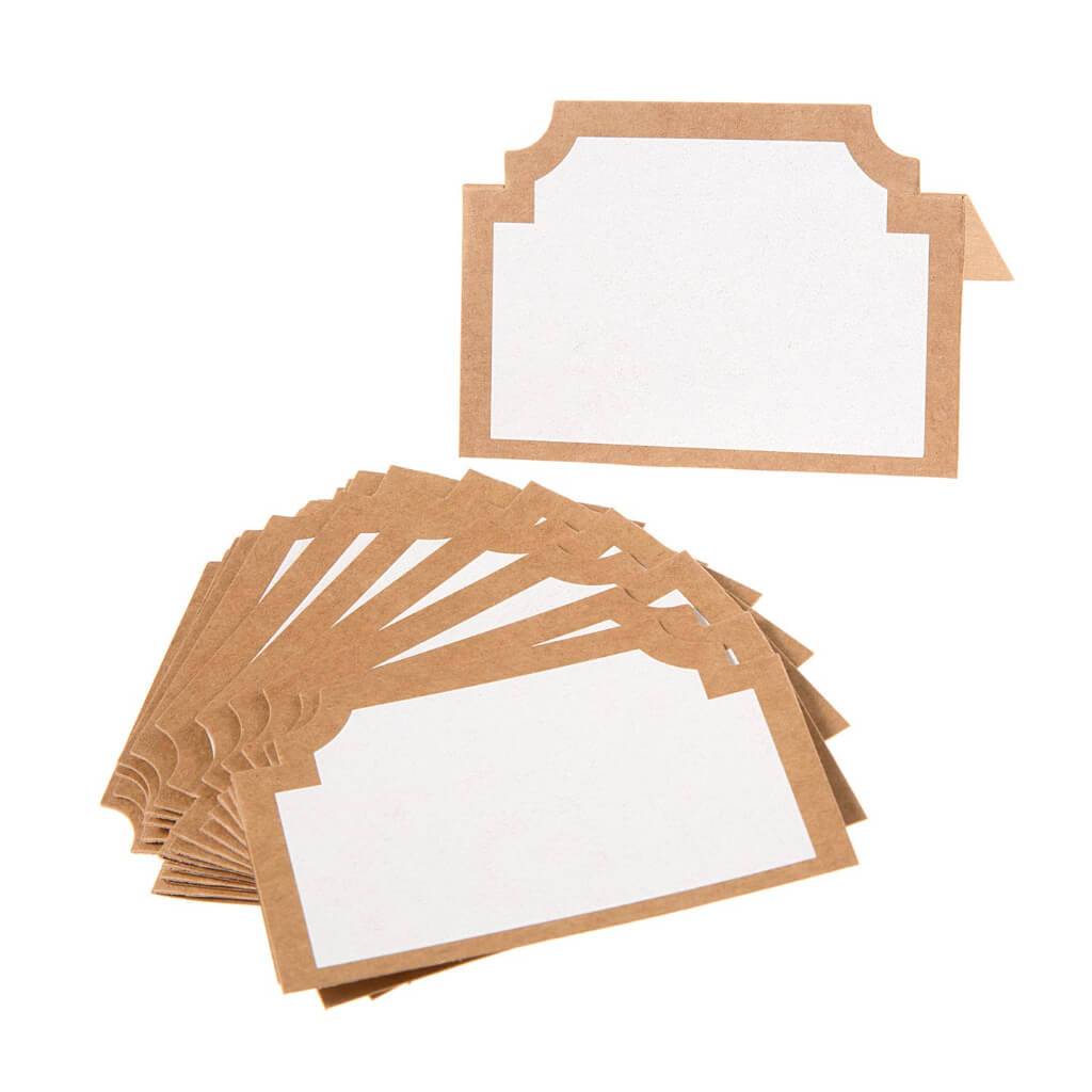 PLACE CARDS 24CT PRINTED KRAFT 