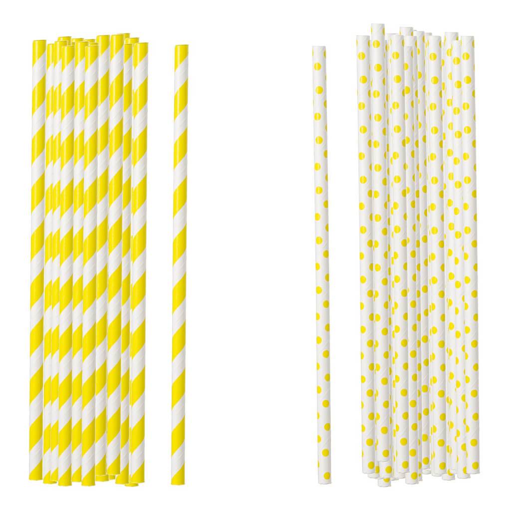 STRAWS PPR 100CT YELLOW 