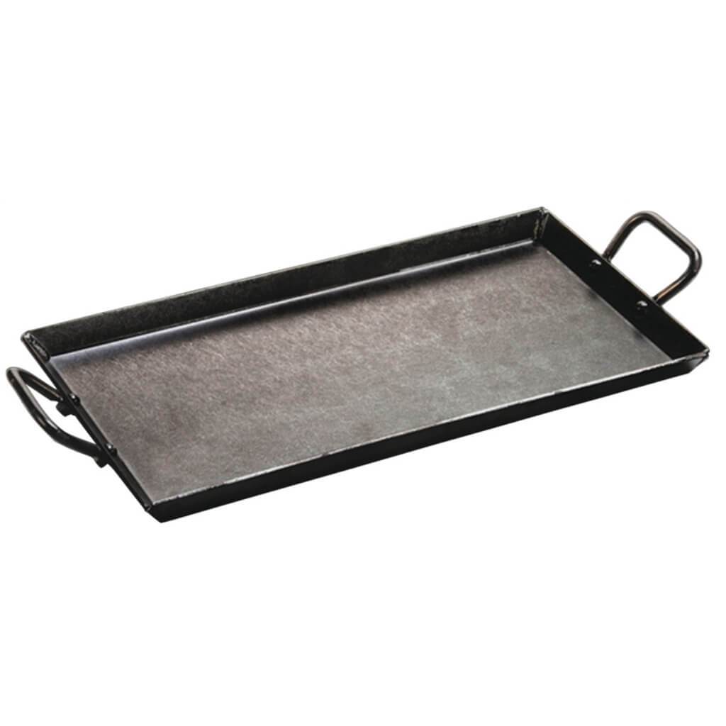 GRIDDLE SEASONED STL 18X10&quot; 