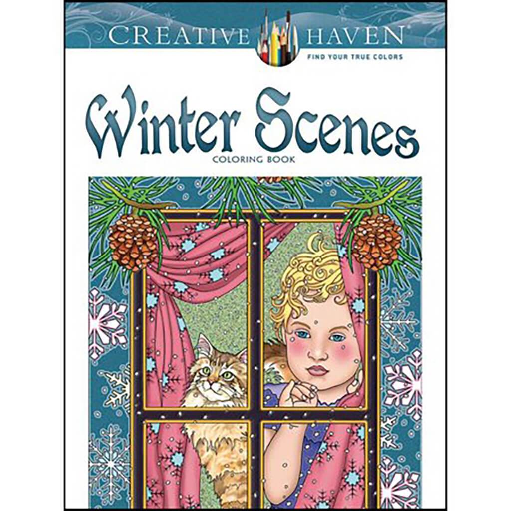 Creative Haven Coloring Books Winter Scenes