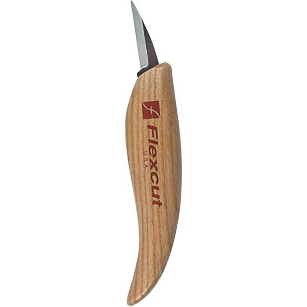 Wood Carving Detail Knife Ash Wood Handle 1-1/2in Steel Blade