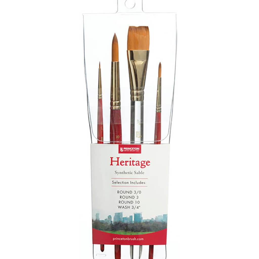 Princeton Heritage Professional Brush Sets 4pcs